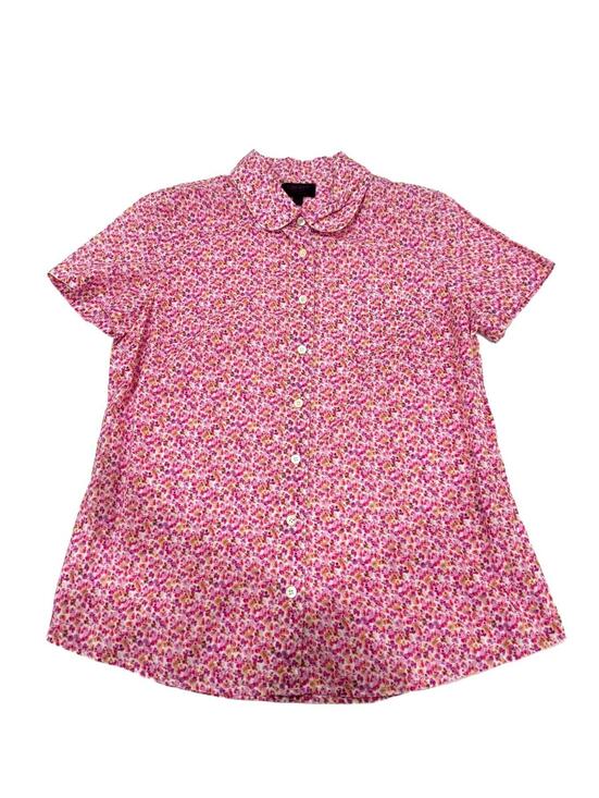 J. Crew Tops - J.Crew Button Down Peter Pan Collar Pink Floral Liberty Fabric French Girl- 10